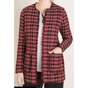 Chicos Petite Tweed Open-Front Jacket, Size 1P (M-8P/10P)​​​​​​​​​​​